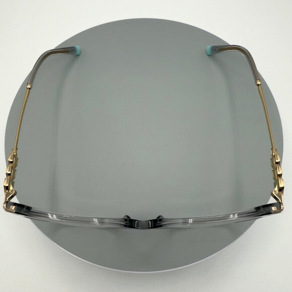 New Tiffany & CO Eyeglasses TF 2220B 8270 Crystal Grey Gold Frames 54mm READ - Picture 3 of 9